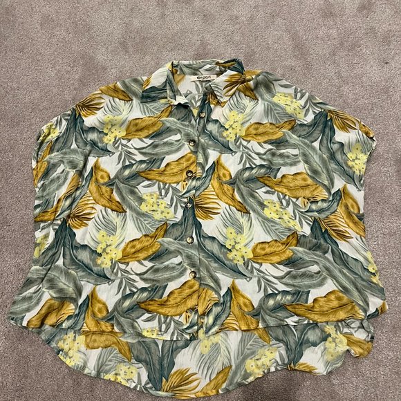 RIP CURL - Flowy Tropical Blouse - Size S - Picture 2 of 3